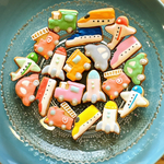乗り物いろいろ　アイシングクッキー20個セット　