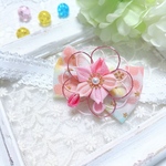 2way　桜　つまみ細工リボンヘアバンド　リニューアル　お宮参り/お食い初め/百日祝い