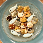 猫ちゃんいろいろ　アイシングクッキー20個セット　