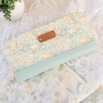  【リバティ】Doraラミネート長財布パステルグリーン