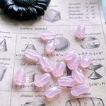 【6コセット】#czech beads#チェコビーズtulip12✖️8㍉pale pink