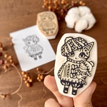 ふわふわ毛糸はトラ猫くんの温もり・ねこはんこのこどもたち