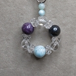 パワーストーン ３大ヒーリング  ラリマー チャロアイト スギライトストラップ    