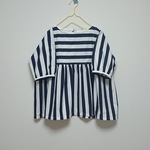 切り替えトップス（ボーダー×ストライプ）※オーダー品