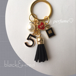 black&red キーリング
