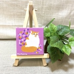 ［ふっくらもふもふねこ］原画キャンバスマグネット