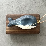 【すりすり石】海の癒し・マッコウクジラのバックチャーム　キーホルダー　ウォーリーストーン　リラックス効果　不安解消　パニック障害　パニック発作　不安障害　抑うつ