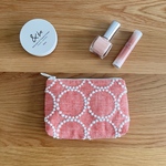 mina perhonen tambourine ミニ コスメ ポーチ　レッド　ミナペルホネン の刺繍生地　millie タンバリン