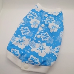【セール】完成品　犬服　接触冷感　アロハ柄　バックオープン(背中開き)　