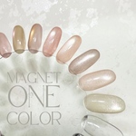 ネイルチップ＊マグネットワンカラー  ベージュ ピンク アイボリー ブラウン 水色 パープル 紫 グリーン 緑 偏光 微粒子 キラキラ 奥行き ちゅるん シンプル 韓国 