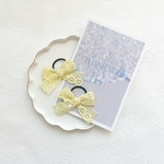 ୨୧ classic lace ribbon yellow