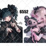 original sticker « no.6552 »     //     人物ステッカー オリジナルステッカー オリジナル人物ステッカー ステッカー cotton melody ミニステッカー