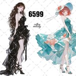original sticker « no.6599 »     //     人物ステッカー オリジナルステッカー オリジナル人物ステッカー ステッカー cotton melody ミニステッカー