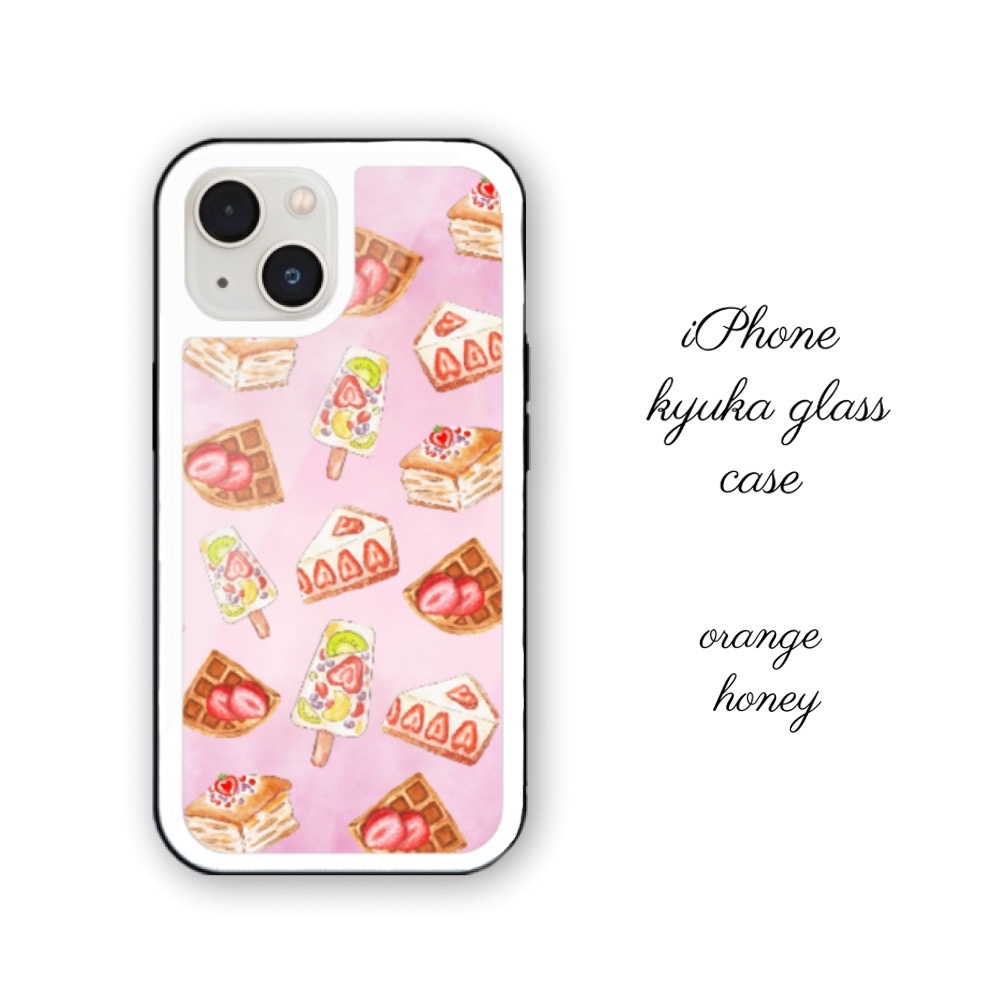 ケーキデザイン iPhoneケース 特集掲載】 iPhoneケース 苺のショートケーキ フェイクスイーツ