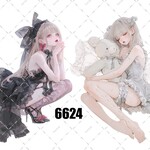 original sticker « no.6624 »     //     人物ステッカー オリジナルステッカー オリジナル人物ステッカー ステッカー cotton melody ミニステッカー