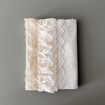 (A6・文庫本) Book Cover / Tea lace Ribbon