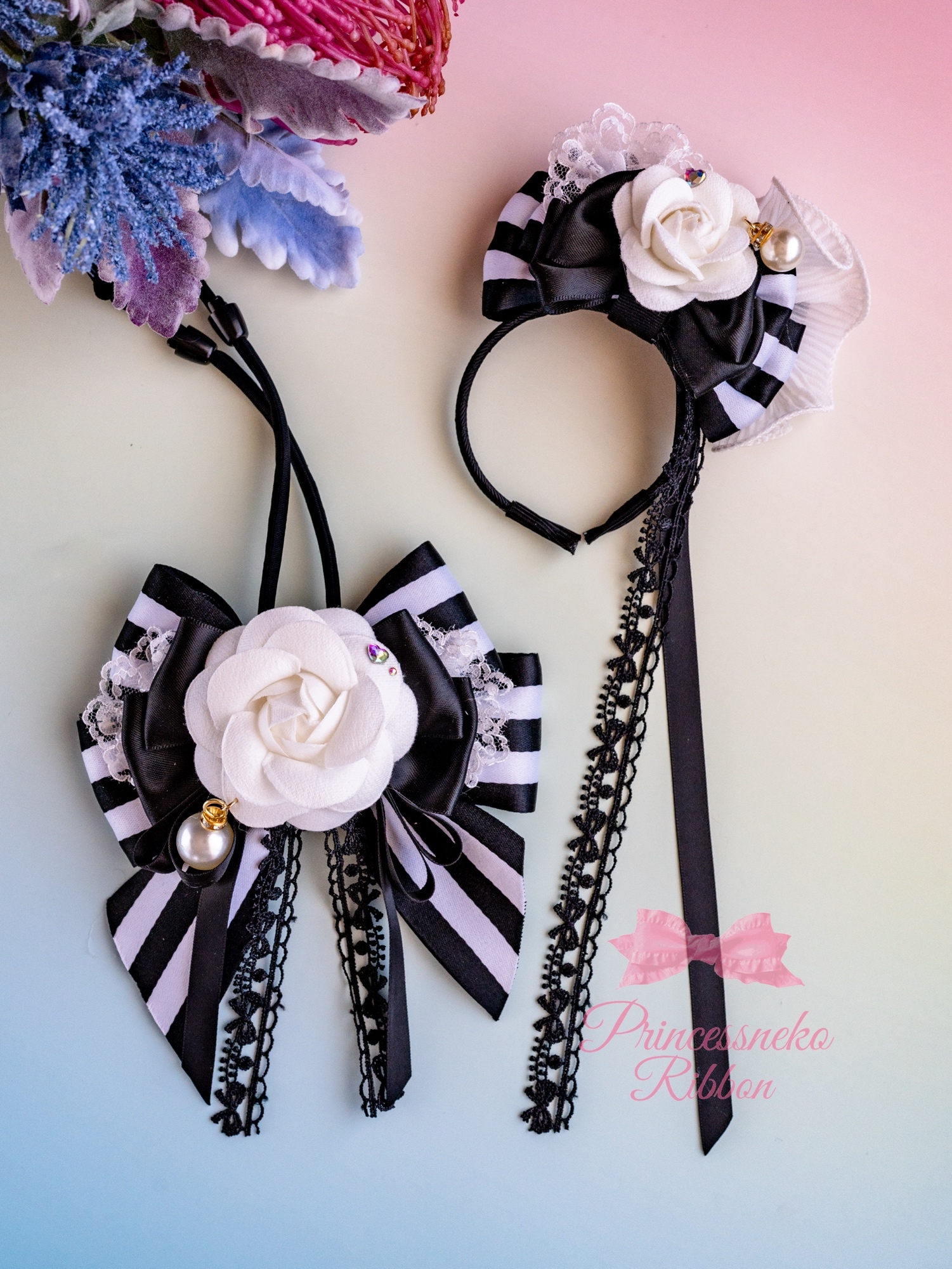 ティアラ♡大凛薔薇モチーフカチューシャ♡未使用♡ 受注制作】 Alice♥️女王の王冠👑カチューシャ単品🎀 fairy