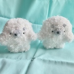 ふわふわアザラシさんあみぐるみ