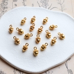 新作★ミニどんぐりのチャーム　金属チャーム　ゴールド