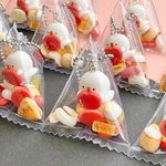 【送料込】りんごのお菓子とおばけマシュマロのボールチェーン