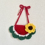 スイカとひまわりのスタイ🍉🌻 Sサイズ　（ペット用）