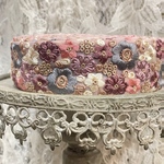 実物のお色味と違う場合があります] インド刺繍リボン　花　インド刺繍　スパンコール　刺繍リボン　リボン　りぼん