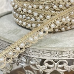 実物のお色味と違う場合があります] インド刺繍リボン　花　インド刺繍　スパンコール　刺繍リボン　リボン　りぼん