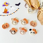 《2個セット》ハロウィン かぼちゃのヘアゴム かぎ針編み レース プチギフト  ベビー キッズ ベビーヘアアクセサリー ベビーヘアゴム