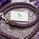 オランダ製パラコード使用　犬用ハート編みカフェリード