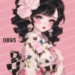 0895 オリジナルステッカー オリジナル人物ステッカー ステッカー シール りまりま  RimaRima