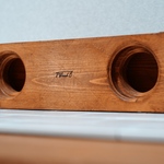 〔送料無料〕ウッドスピーカー　木製　iPhoneスピーカー　横型ワイド