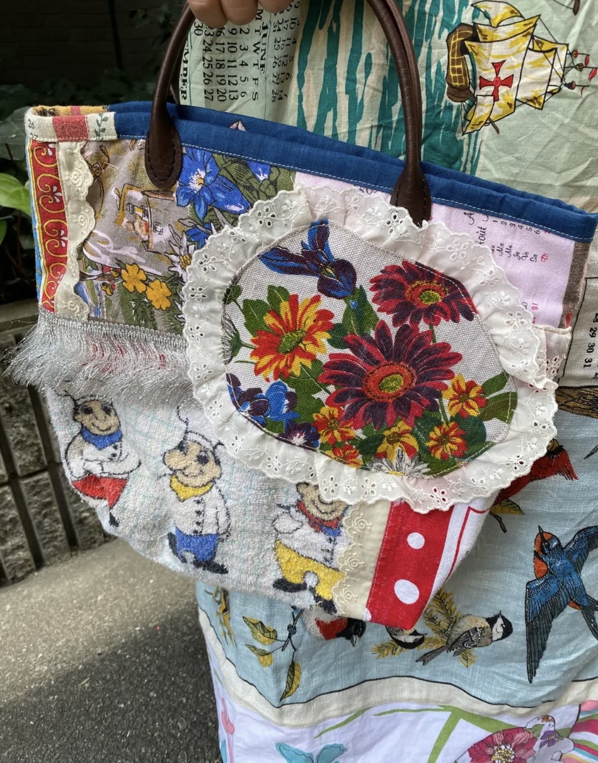 バック　ハンドバック　ヴィンテージ　vintage リメイク　リメイクバック　個性派