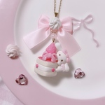 ミニストロベリーケーキネックレス🍰🍓