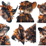 【8月受注販売品】デザインペーパー　CUTE BOY HALLOWEEN CS  コラージュシート