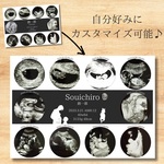 【データのみ】エコーポスター エコー写真ポスター10枚入り A4メモリアルポスター マタニティフォト・ニューボーンフォト・生まれた日の月・胎児ネーム