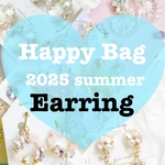 Happy Bag 2025 summer 夏　大ぶり　クリア　フラワー　ガーリー　高見え　ビジュー