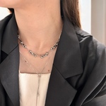 Orb Line bracelet / necklace チェーンネックレス シルバー シルバーアクセサリー ペア ペアネックレス ブレスレット サージカルステンレス 重ね付け 華奢 ネックレス