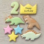 恐竜のアイシングクッキーバースデーセット♡