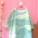 Ｗガーゼ ファーム ゆったりワンピース green