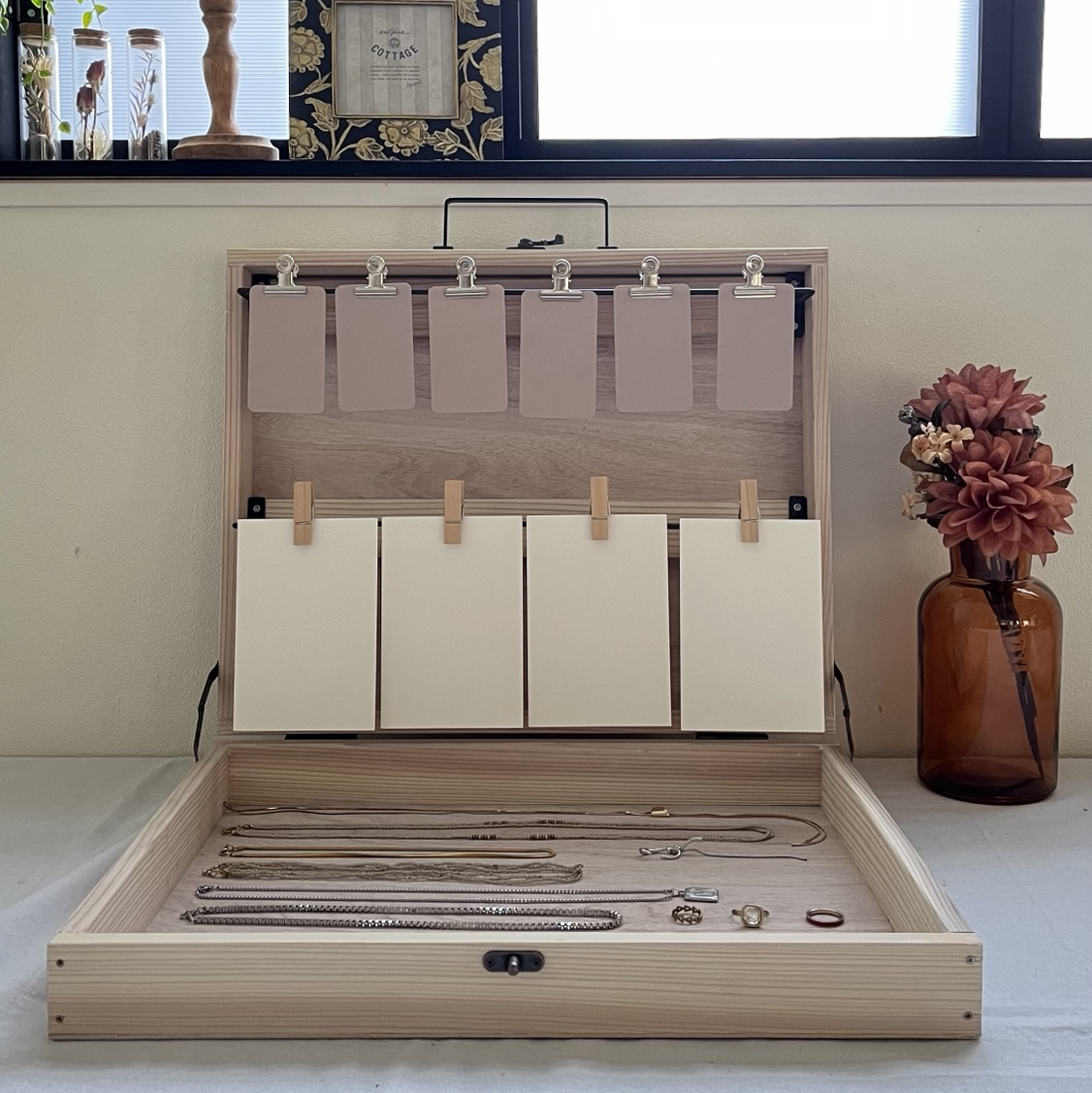 風対策！什器ホールド板 ディスプレイボックス対応 - GRASS WOOD WORKS