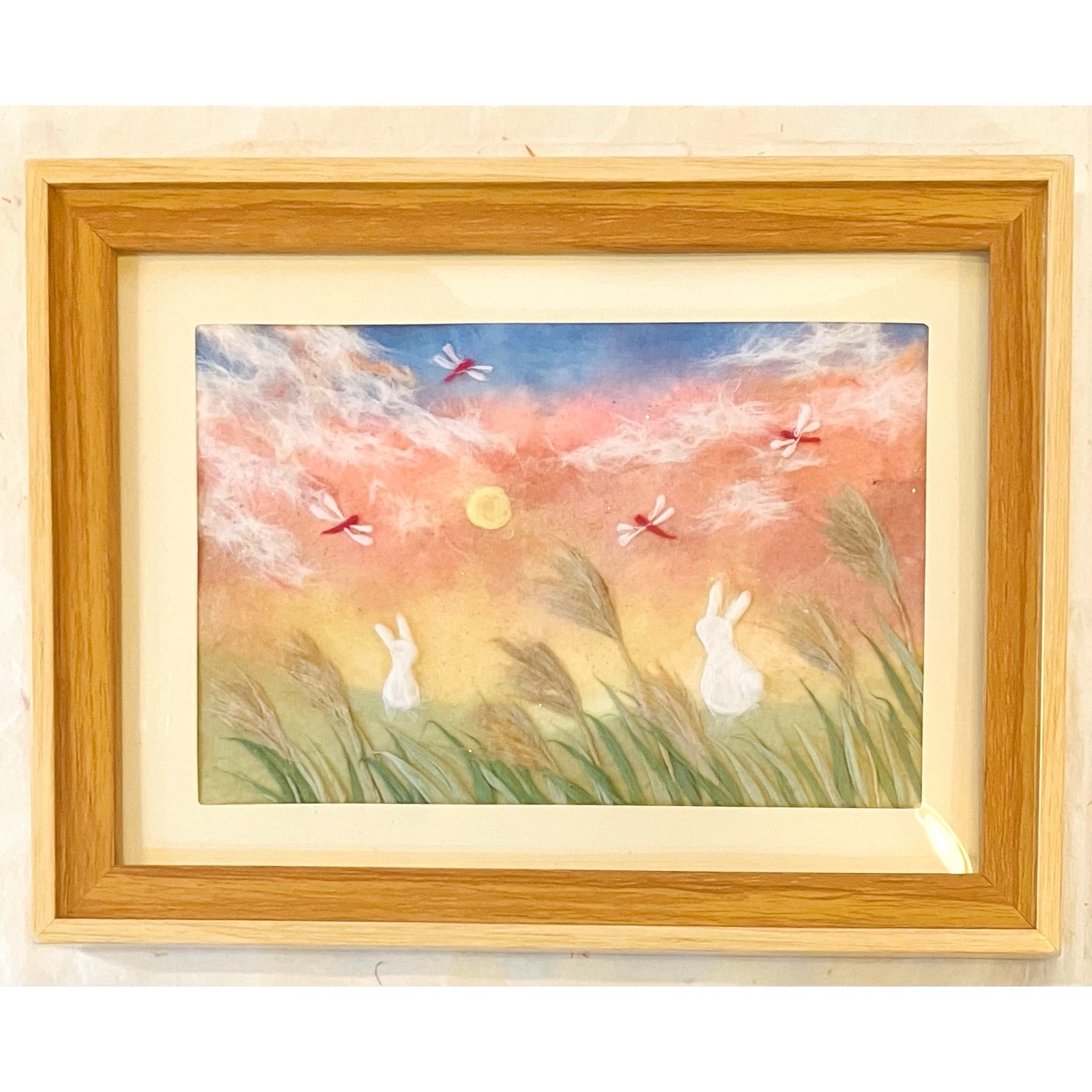 和紙ちぎり絵『枝垂れ桜』F6サイズ原画 和紙ちぎり絵『枝垂れ桜』F6サイズ原画 - 和紙ちぎり絵-彩紘工房