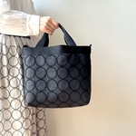 ショルダートートバッグ *⚮* tambourine charcoal × black  *⚮*