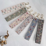 ⑅インド刺繍リボン⑅ハンドストラップ　フラワードーム