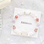 『恋愛成就』/ ゆめかわいい ゴムブレスレット / 推し活にも使える ❤︎ 推し色アクセサリー / イメージカラーや担当カラーで可愛く推し事 ♡⃛ / 可愛すぎる パワーストーンブレスレット