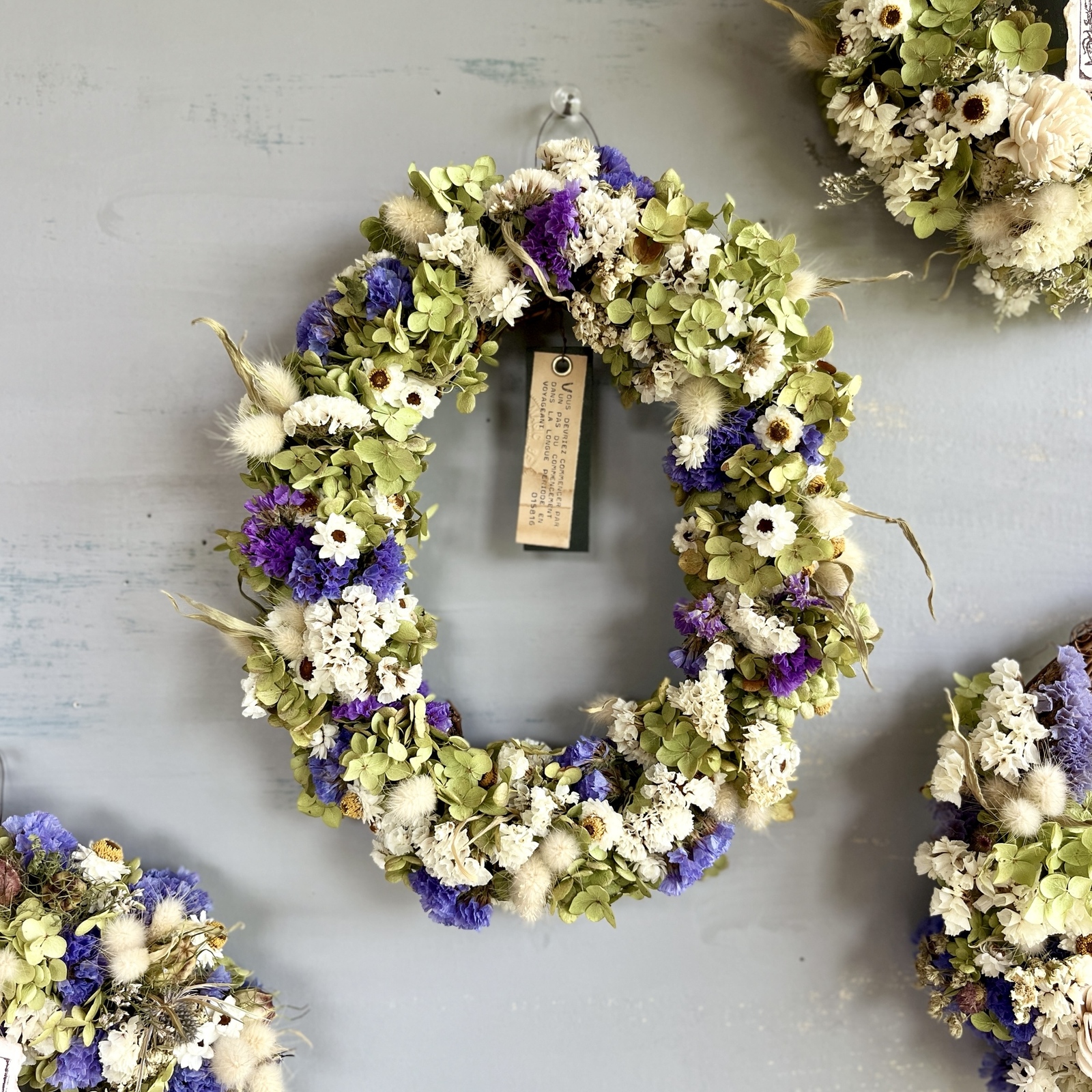 アナベル リース ドライフラワー ハンドメイド 約22cm フラワーリース 雑貨屋さんのアナベルリース ドライフラワーリースの通販 by の