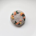 金木犀の花刺繍ブローチ【送料無料】