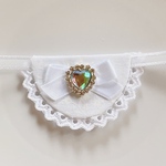 15-18cm【White Flower】ぬいぐるみスタイ×ホワイト