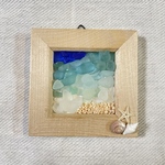 シーグラスアート 浜辺