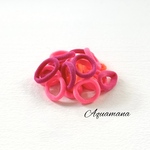 犬用　カラフルゴム(良品質　中弾力)12個　濃いピンクオレンジ(お色はランダム)