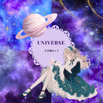【デザインペーパー】宇宙物語　ノベルティーシール付き　コラージュ　５０枚セット　片面印刷　０１３【コラージュペーパー】